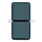  cubyko PC dble vert 2P+T gris 