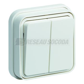  cubyko Double VV encast. blanc 
