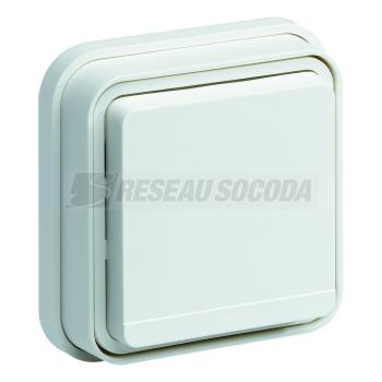  PC 2P+T Cubyko encastr� Blanc 
