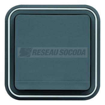  PC 2P+T Cubyko encastr� Gris 