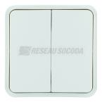  2 touches KNX cubyko blanc 