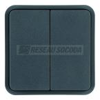  2 touches Cubyko KNX Gris 