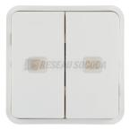 2 touches KNX � voyants cubyko 