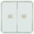  2 touches KNX � voyants cubyko 