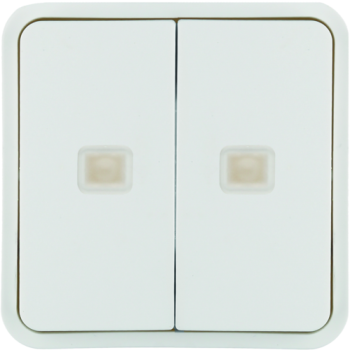  2 touches KNX � voyants cubyko 