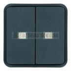  2 touches KNX � voyants cubyko 