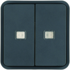  2 touches KNX � voyants cubyko 