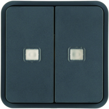  2 touches KNX � voyants cubyko 