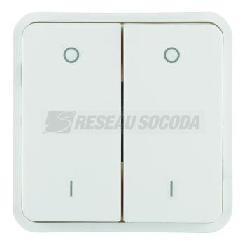  Cubyko 2t. KNX pr 2 cl. blanc 