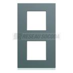  Plaque plastique 2P V71 taupe 