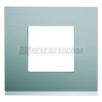  Plaque gallery 1P bright inox 