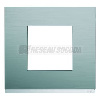  Plaque gallery 1P bright inox 