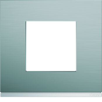  Plaque gallery 1P bright inox 