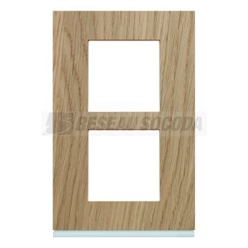  Plaque gallery 2P V57 oak wood 