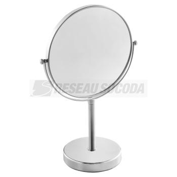  Miroir Fiesta chrom� sur pied 