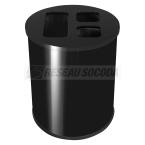  COLLECTEUR 40L noir 3 bacs 