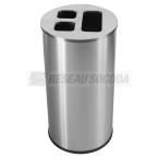  COLLECTEUR 60L inox 3 bacs 