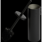  Porte balayette mural Noir mat 