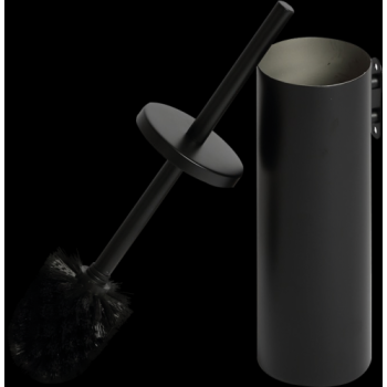  Porte balayette mural Noir mat 