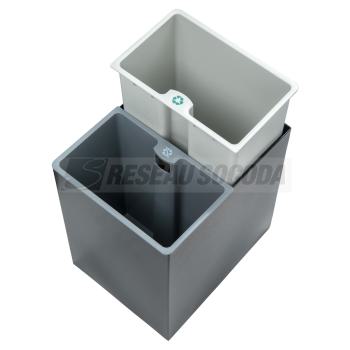  CORBEILLE tri rectang. 2 bacs 