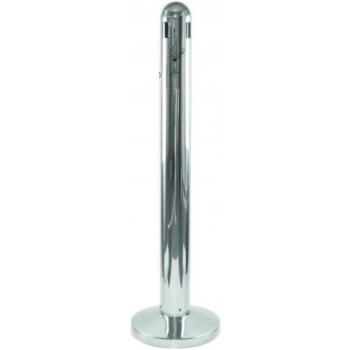  Cendrier Tub. sur pied 3L Inox 