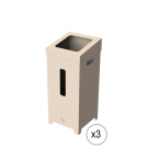  Poubelles Carton 75L 