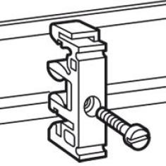  ADAPTATEUR BI RAIL  P/VIS 4MM 