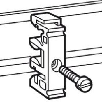  ADAPTATEUR BI RAIL  P/VIS 4MM 