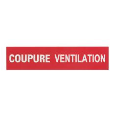  3 ETIQUETTES COUPURE VENTILATI 