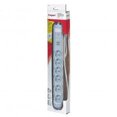  BP 6X2P+T 1,5M  2USB BLC GRIS 