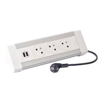  BLOC 3PC CHARGEUR USB A+C CORD 