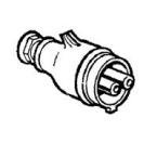  M&L FICHE DROITE PLA 2P24V 16A 