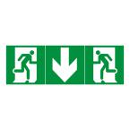  ETIQ EVAC UNIV FLECHE DROITE 
