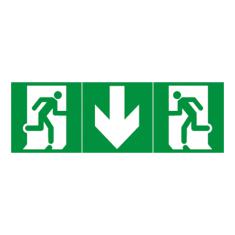  ETIQ EVAC UNIV FLECHE DROITE 