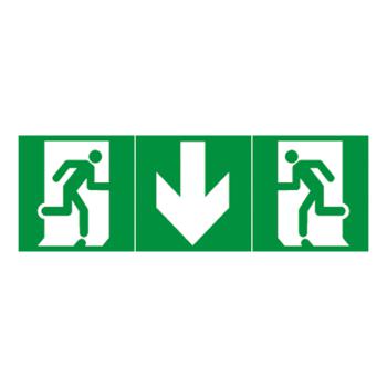  ETIQ EVAC UNIV FLECHE DROITE 