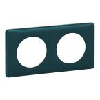  PLAQUE 2 POSTES BLEU-VERT 