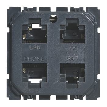  RJ45 MULTIMEDIA X4 STP CELIANE 