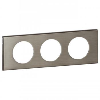  PLAQUE 3P  INOX BROSSE 