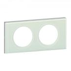  PLAQUE 2P  VERRE KAOLIN 