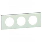  PLAQUE 3P  VERRE KAOLIN 