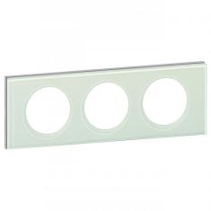  PLAQUE 3P  VERRE KAOLIN 