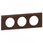  PLAQUE 3P  CUIR BRUN TEXTURE 