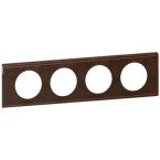  PLAQUE 4P  CUIR BRUN TEXTURE 