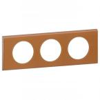  PLAQUE 3P CUIR CARAMEL 