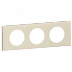  PLAQUE 3P CUIR PERLE COUTURE 