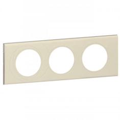  PLAQUE 3P CUIR PERLE COUTURE 