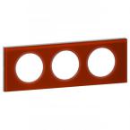  PLAQUE 3P VERRE CARMIN 