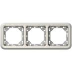  PLAQUE + SUPPORT 3PH BLANC 