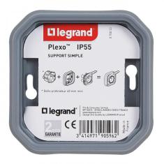  SUPPORT ENCASTRE 1 POSTE GRIS 
