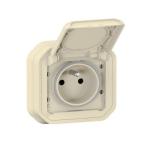  2P+T F/B BEIGE ENCASTRE GRIF 